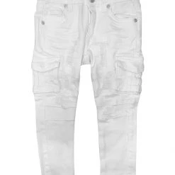Ops Kids Jeans - Biker Cargo - White - OPS1703K Shop All