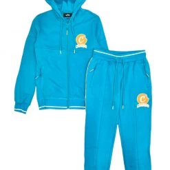 Shop All Cookies Sweatsuit - Loud Pack Interlock Zip - Aqua - 1557H5847