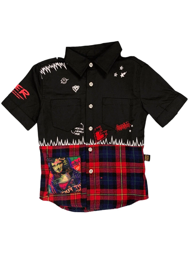 Shop All Kleep Kids Shirt - Flannel & Twill - Flame - KSW4800K 1 Shop All Kleep Kids Shirt - Flannel & Twill - Flame - KSW4800K