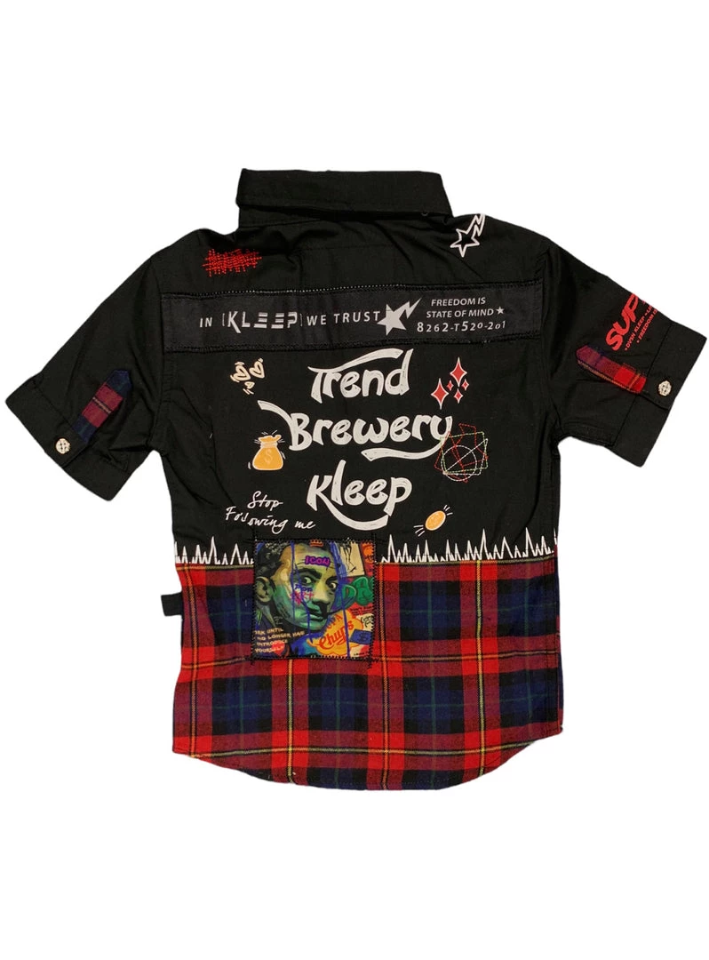 Shop All Kleep Kids Shirt - Flannel & Twill - Flame - KSW4800K 2 Shop All Kleep Kids Shirt - Flannel & Twill - Flame - KSW4800K