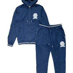 Shop All Cookies Sweatsuit - Loud Pack Interlock Zip - Navy - 1557H5847