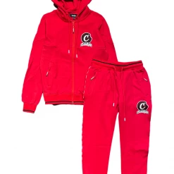 Shop All Cookies Sweatsuit - Loud Pack Interlock Zip - Red - 1557H5847