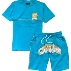 Cookies Short Set - Loud Pack Interlock - Aqua - 1557K5850 Shop All