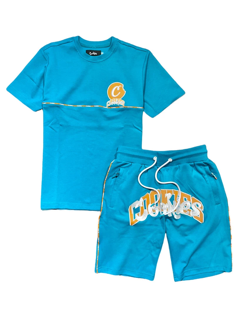 Cookies Short Set - Loud Pack Interlock - Aqua - 1557K5850 Shop All 1 Cookies Short Set - Loud Pack Interlock - Aqua - 1557K5850 Shop All