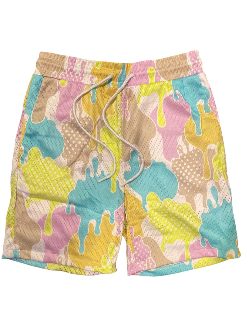 Original Fables Shorts - Drip Mesh - White - S328 1 Original Fables Shorts - Drip Mesh - White - S328