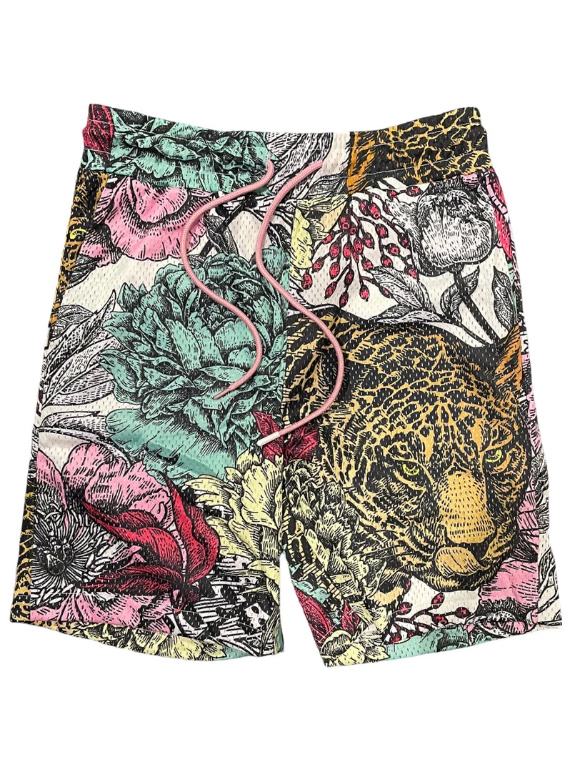 Original Fables Shorts - Deep Jungle Mesh - Wild Pastel - S334 1 Original Fables Shorts - Deep Jungle Mesh - Wild Pastel - S334