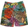 Shop All Original Fables Shorts - Deep Jungle Mesh - Jungle Teal - S334