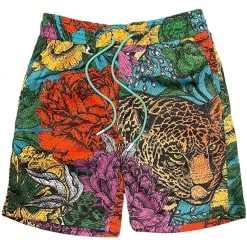 Shop All Original Fables Shorts - Deep Jungle Mesh - Jungle Teal - S334