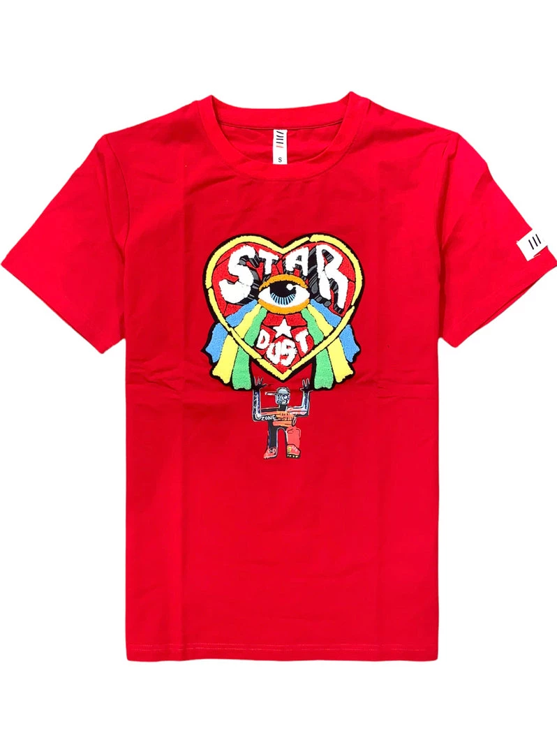 Fifth Loop T-Shirt - Star Dust - Red - FLT203 1 Fifth Loop T-Shirt - Star Dust - Red - FLT203