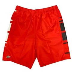 Lacoste Shorts - Sport Striped - Red - GH6461
