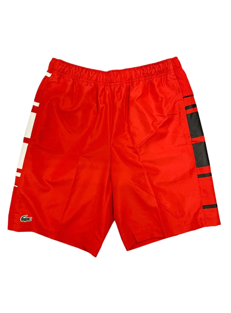 Lacoste Shorts - Sport Striped - Red - GH6461 1 Lacoste Shorts - Sport Striped - Red - GH6461
