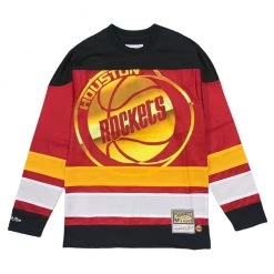 Shop All Mitchell & Ness Jersey - Big Face Hockey Rockets - Black And Yellow - TMPL1265
