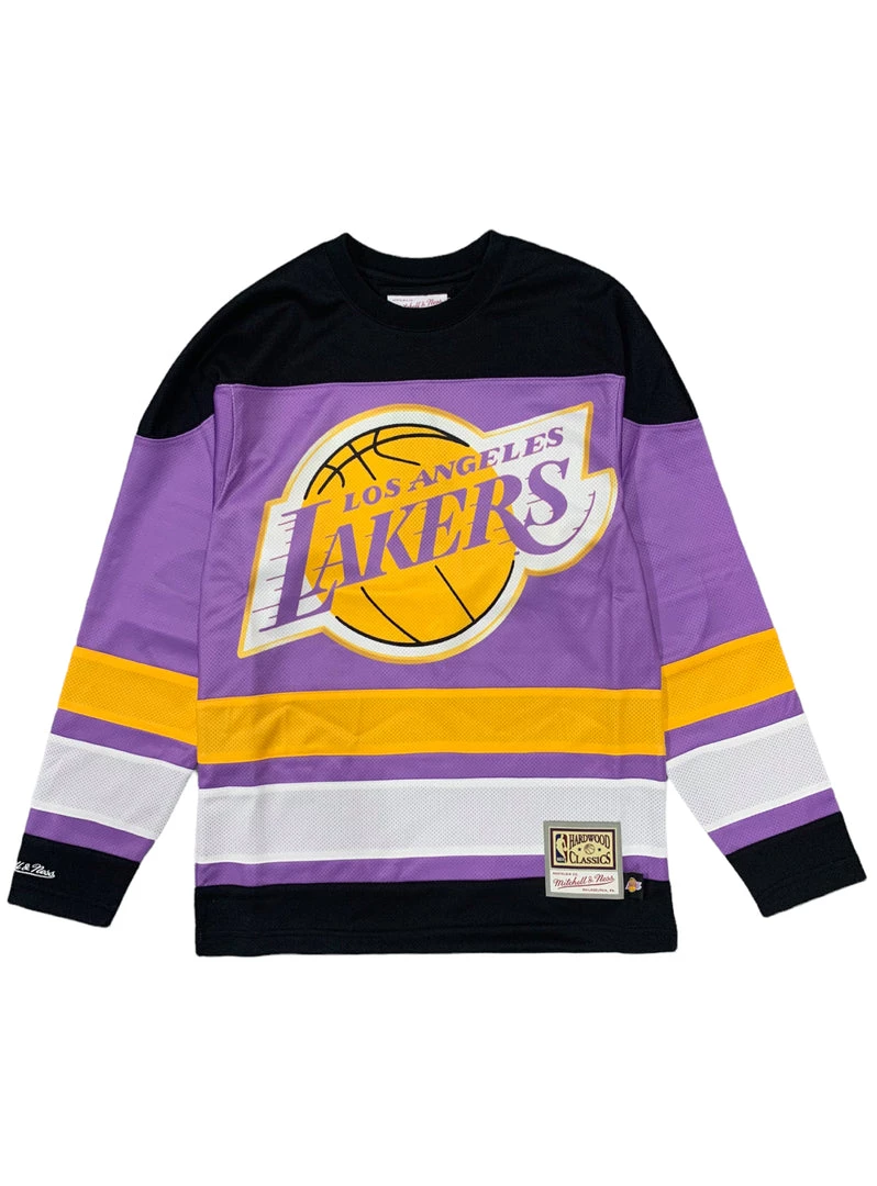 Mitchell & Ness Jersey - Big Face Hockey Lakers - Black And Purple - TMPL1265 Shop All 1 Mitchell & Ness Jersey - Big Face Hockey Lakers - Black And Purple - TMPL1265 Shop All