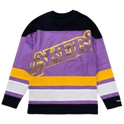 Mitchell & Ness Jersey - Big Face Hockey Lakers - Black And Purple - TMPL1265 Shop All