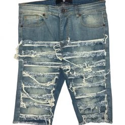 Focus Shorts - Ripped & Shredded - Vintage Blue - 3364S Shop All