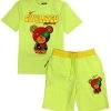 Shop All Civilized Short Set - Bear - Lt Lime - CV1497