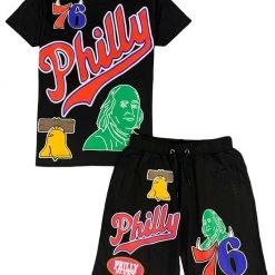 Rawyalty Post Human Short Set - NBA Philadelphia 76ers - RCS - Black Shop All