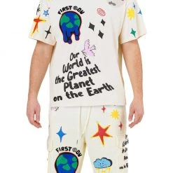 Shop All First Row Short Set - Earth Matters - Cream - FRT2019