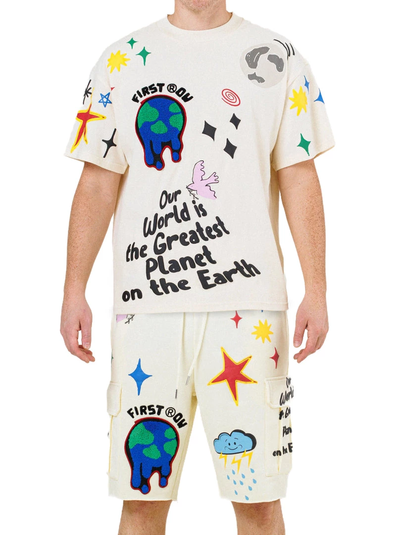 Shop All First Row Short Set - Earth Matters - Cream - FRT2019 1 Shop All First Row Short Set - Earth Matters - Cream - FRT2019