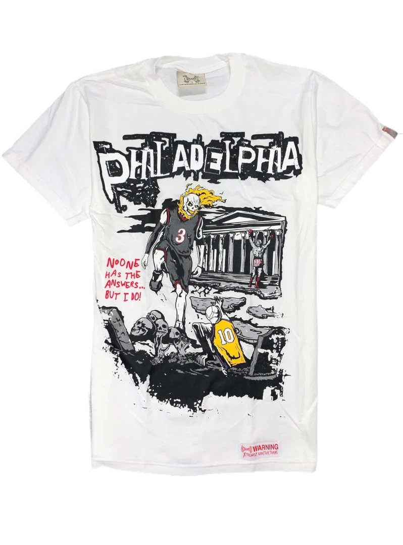 Shop All Brand X T-Shirt - Philadelphia - White - BX001-TSHT-13 1 Shop All Brand X T-Shirt - Philadelphia - White - BX001-TSHT-13