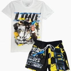New Arrivals L.O.V.E Apparel Short Set - Ricky Bobby - Multi