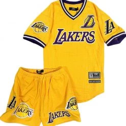 New Arrivals Pro Standard Short Set - LA Lakers - Yellow - BLL153894