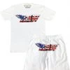 New Arrivals Rawyalty Short Set - Raw USA - All White