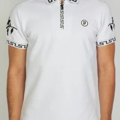 Shop All Politics T-Shirt - Allen Polo - White And Black - ALLEN155