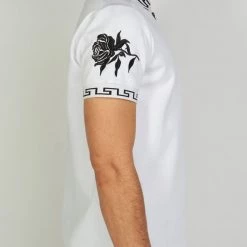 Shop All Politics T-Shirt - Allen Polo - White And Black - ALLEN155