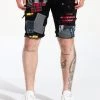 New Arrivals Embellish Shorts - Rebel - Black Patch - EMBSP222 - 136