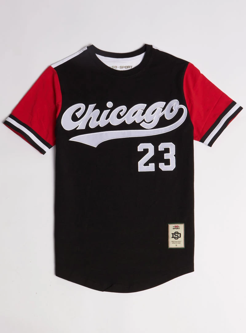 SD Sport T-Shirt - Chicago - Black - SM2323CH 1 SD Sport T-Shirt - Chicago - Black - SM2323CH