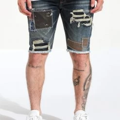 New Arrivals Embellish Shorts - Sashi - Indigo Patch - EMBSP222 - 128