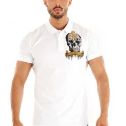 George V Polo - Skull - White - GV2262