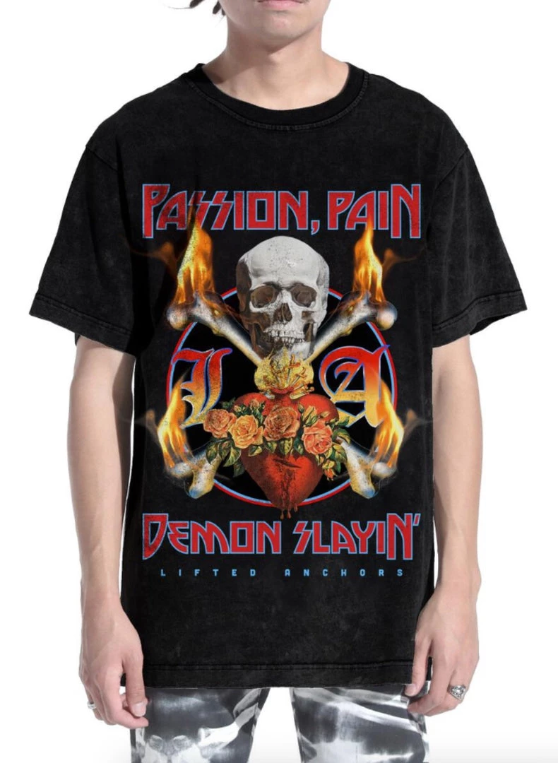 Lifted Anchors T-Shirt - Cuddler - Black - LASP221-3 Shop All 1 Lifted Anchors T-Shirt - Cuddler - Black - LASP221-3 Shop All