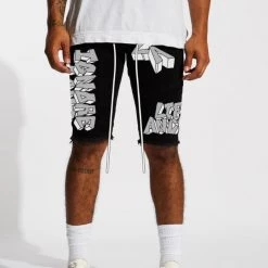 Shop All Lifted Anchors Denim Shorts - Bombers - Black - LASP221-43