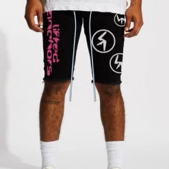 Shop All Lifted Anchors Denim Shorts - Aphex - Black - LASP221-47