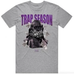 Point Blank T-Shirt - Trap Ben - Grey And Purple