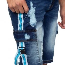 G-Squared Shorts - Cargo Stripe - Dark Indigo - SQ347 Shop All