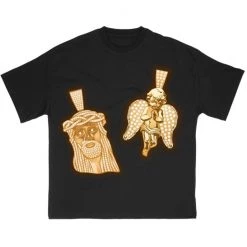 Shop All Paradise Falls T-Shirt - God X Angel - Black