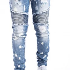 Damati Jeans - Distressed Biker - Blue - DMT-H-1