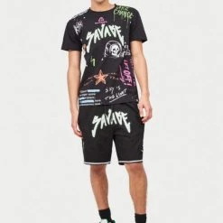 Shop All Reason Shorts Set - Space Savage - Black - A1-554