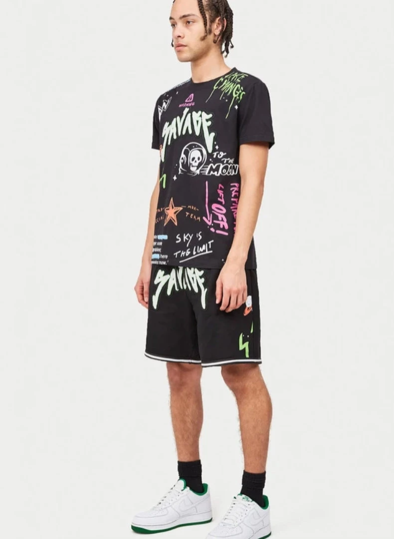 Shop All Reason Shorts Set - Space Savage - Black - A1-554 5 Shop All Reason Shorts Set - Space Savage - Black - A1-554