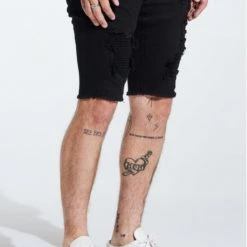 Shop All Embellish Shorts - Spencer - Black - EMBSPNCR-SHRT