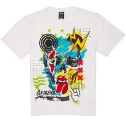 Genuine T-Shirt - Rock On - White - GN1185 Shop All