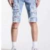 Crysp Denim Shorts - Flynn - Blue - CRYSPSM121-103