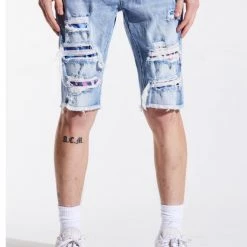 Crysp Denim Shorts - Flynn - Blue - CRYSPSM121-103
