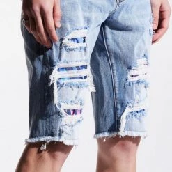 Crysp Denim Shorts - Flynn - Blue - CRYSPSM121-103