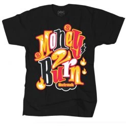 Outrank T-Shirt - Money To Burn - Black Shop All