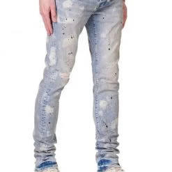 Shop All Purple-Brand Jeans - Light Acid Bleach - P001