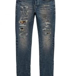 Shop All Purple-Brand Jeans - Mid Indigo Camo Repair - P001 9 Shop All Purple-Brand Jeans - Mid Indigo Camo Repair - P001
